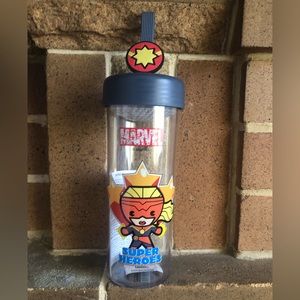 BN Miniso Captain Marvel 450ml Kids Plastic Water Bottle